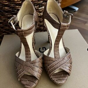 Nine West T-Strap Platform Heels